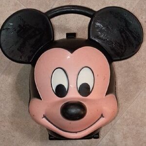 Mickey Mouse Black and Pink Lunch Box